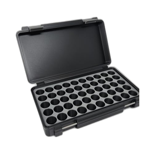 3D Printed - 3ml Vial Storage Case - Freezer Safe Hard Shell Peptide Case for Home, Fridge, Travel (Black/Grey, 50 3ml Vials) - color: Black/Grey, size: 50 3ml Vials