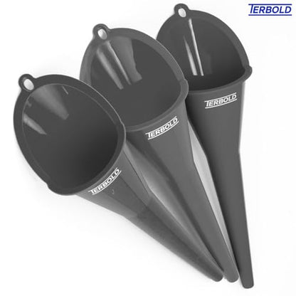 Oil Funnel 3PK - 11" Long Neck Plastic Funnels for Automotive Use