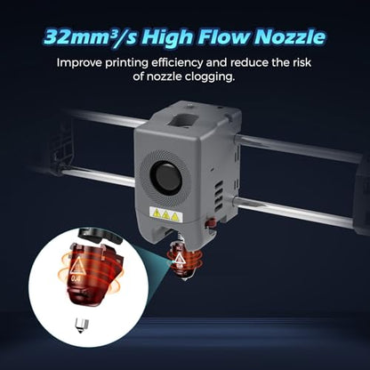 FLASHFORGE Adventurer 5M Pro Nozzle, 0.8mm Hardened, 280℃ High Flow 32mm³/s for Stable High-Speed Printing, Compatible with Adventurer 5M Hotend, Perfect for High-Strength Filaments - style: Hardened-0.8 mm