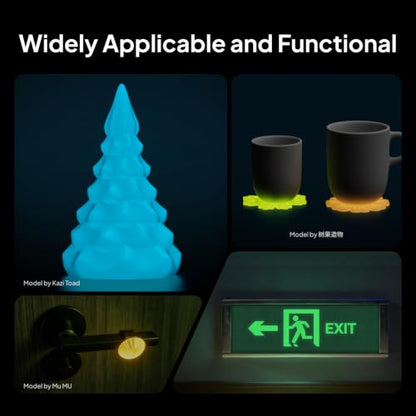 Glow in The Dark PLA Filament 1.75mm 1KG Glow Pink - color: 1*glow Pink