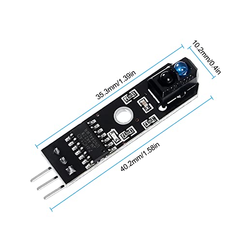 10pcs TCRT5000 Infrared Reflective Sensor Module - 5V Line Obstacle Avoidance Tracing Sensor for Smart Car Robot