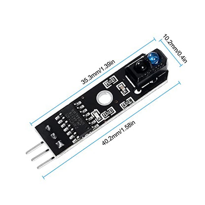 10pcs TCRT5000 Infrared Reflective Sensor Module - 5V Line Obstacle Avoidance Tracing Sensor for Smart Car Robot