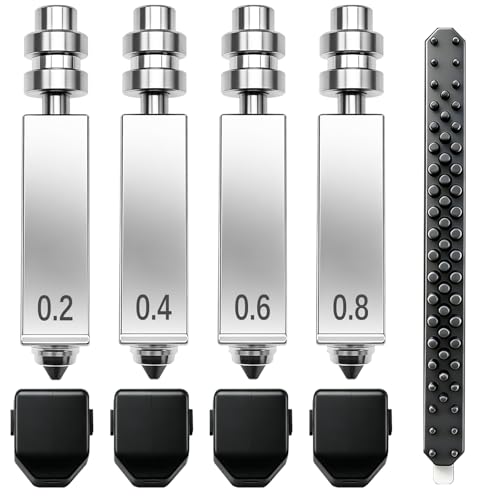 4PK 0.2+0.4+0.6+0.8MM for Anycubic Kobra X/Kobra 4 Nozzle 0.4mm Nozzles Leak-Proof All-Metal Integrated Design Plug-and-Play Resist 300°C KX Hotend Nozzle for Anycubic 3D Printer Accessories - color: 0.2+0.4+0.6+0.8MM Nozzle Kit