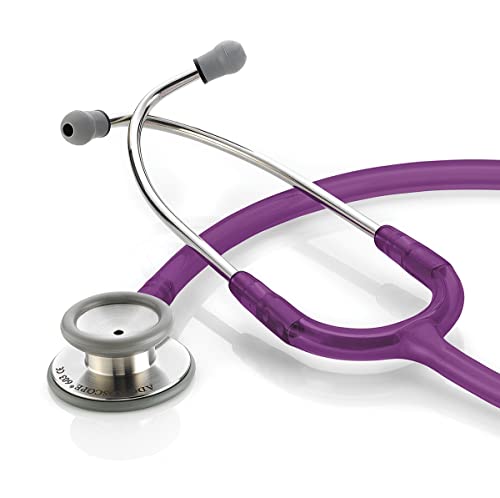 ADC Adscope 603 Diagnostic Clinician Stethoscope, AFD Tunable Technology - color: Amethyst