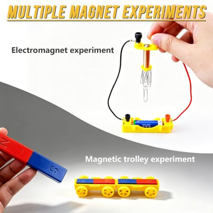 Magnetic Science Experiment Kit, STEM Physics Electromagnet Learning Set