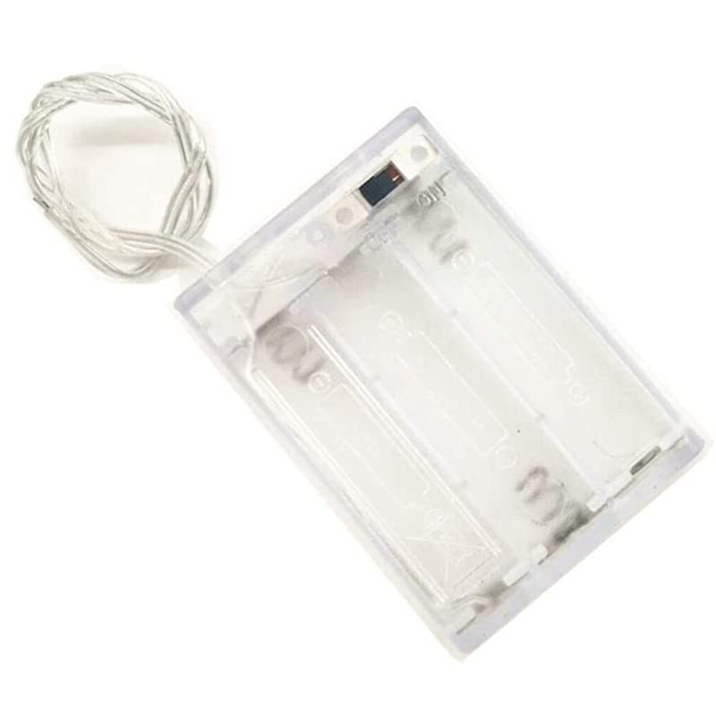 4PCS AA LED String Battery Holder and Screws,3 x 1.5V 3Slot AA Battery Holder and Switch for LED String Light DIY or Fixing - color: Style-B