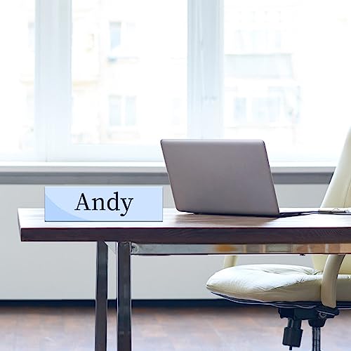 acrylic name plate for desk clear table tents widely used table display for office metting school classroom 24 Pieces