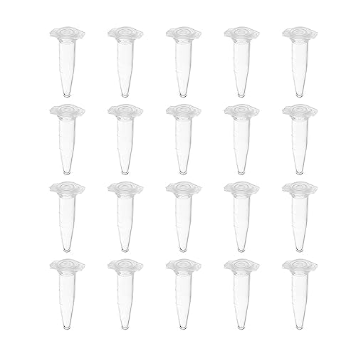 Othmro 0.5ml Conical Centrifuge Test Tubes with Snap Cap 1000pcs, Lab Test Container Vial Test Tube Liquid Sample Storage Centrifuge Tube for Beads Yeast Specimen Sample Laboratory