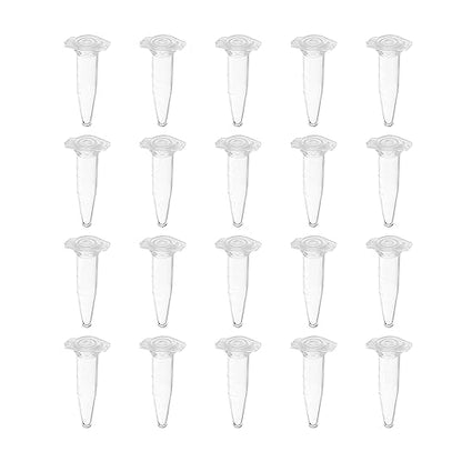 Othmro 0.5ml Conical Centrifuge Test Tubes with Snap Cap 1000pcs, Lab Test Container Vial Test Tube Liquid Sample Storage Centrifuge Tube for Beads Yeast Specimen Sample Laboratory