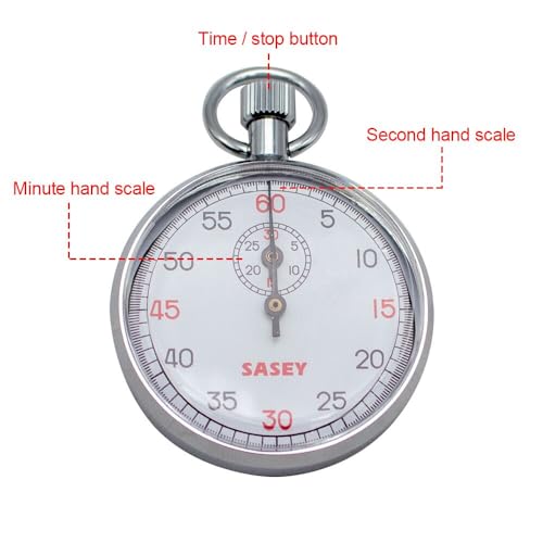 Mechanical Stop Watch Sports Chronograph Running Timer Handheld Stopwatch (SXJ505) - color: Sxj505