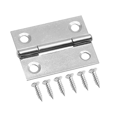 Piutouyar 6Pack 1.5 Inch Butt Hinge 304 Stainless Steel Mini Hinges - size: 1.5 Inch