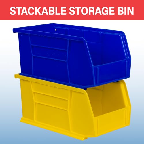 Akro-Mils 30230 AkroBins Plastic Storage Bins, 11"x5"x5", Clear, 12-Pack - color: Clear