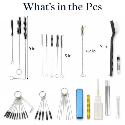 Sprayer Cleaning Brush Kit for HVLP, Gravity & Suction Sprayers, Universal