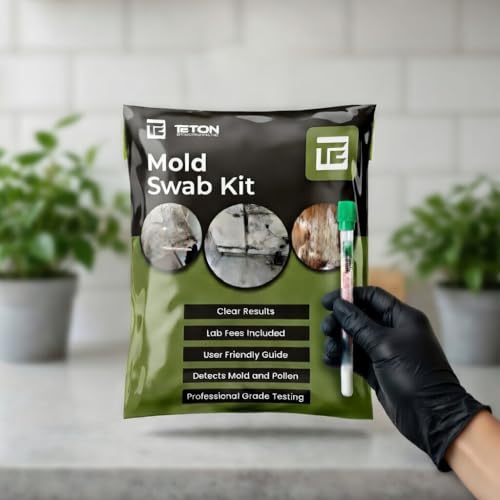 Mold Test Kit for Home – Lab Fees Included, Detects 20+ Mold Types, Swab & Air Sample Testing, Lab Analysis in 1 Business Day Once Lab Receives Sample (1 Pack)
