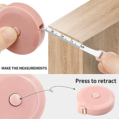 12 Pack Soft Retractable Measuring Tape - color: 12 pack
