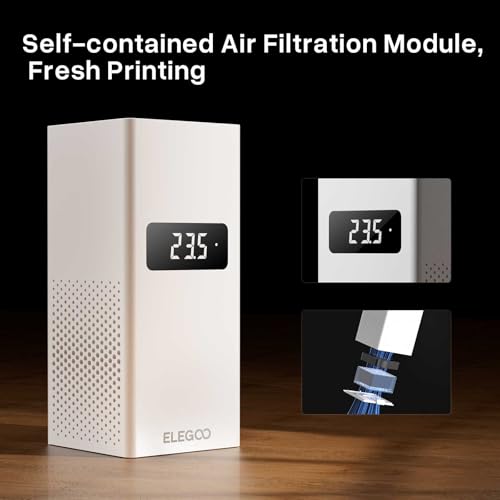 ELEGOO Mini Heater for Resin 3D Printer, Smart Temperature Control, Air Filtration, Compatible with ELEGOO Saturn Series/Mars Series/Jupiter SE
