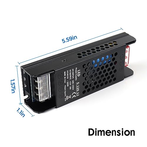 12V 10A 120W Universal Regulated Switching Power Supply, 100-250V AC to 12V DC Converter, LED Driver, Industrial Transformer, Adapter for Strip Light, Lamp, Radio - style: 12 Volt