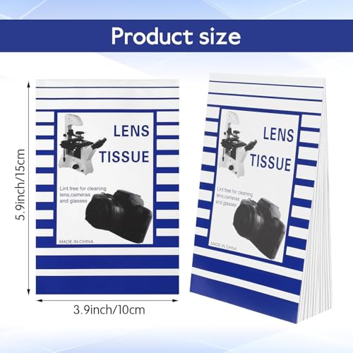 500 Pcs Lens Paper Microscope Lens Tissue Cleaner