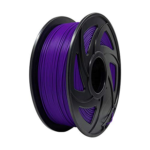 Voxelab 3D Printer Filament, 1.75mm PLA Pro (PLA+) Filament, Dimensional Accuracy +/- 0.02 mm, 3D Printing Material 1kg/ Spool, Compatible with FDM 3D Printer/Pen (Purple) - color: Purple