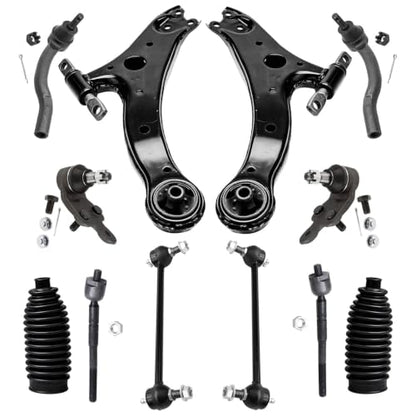 Detroit Axle - 12pc Front End Suspension Kit for 2007-2011 Toyota Camry - size: 12CS58114/12PC