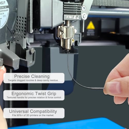 22Pcs 3D Printer Nozzle Cleaning Kit with Bag,Nozzle Cleaning Needles Kit - size: Nozzle Cleaning Set (23-Piece)