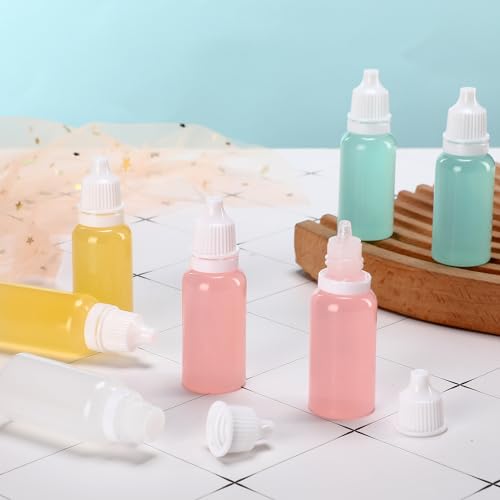 TrelaCo 300 Pcs 20ml Plastic Dropper Bottles Bulk, Clear - color: White, size: 20ml