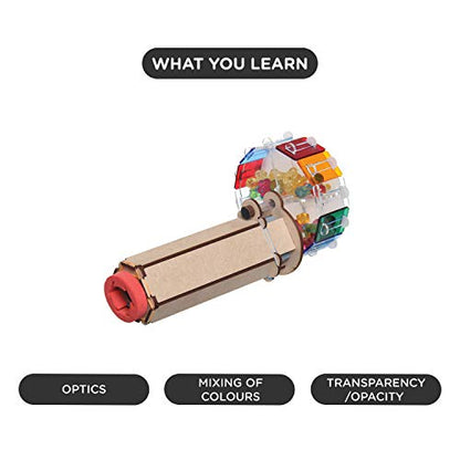 Smartivity Fantastic Optics Kaleidoscope for 6+ Years Boys and Girls, STEM, Learning, Educational and Construction Activity Toy Gift (Multi-Color) (Optics Kaleidoscope)