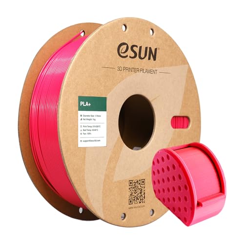 eSUN PLA+ Filament 1.75mm, 3D Printer Filament PLA Plus, Dimensional Accuracy +/- 0.03mm, 1KG Spool (2.2 LBS) 3D Printing Filament for 3D Printers, Magenta - color: K-magenta, size: 1KG