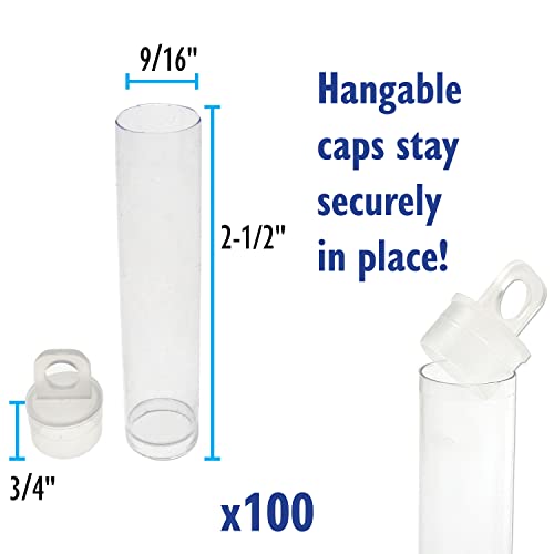 The Beadsmith Friction Tube Variation - size: 2.5" Long - 9/16" Dia - 100 Per Bag