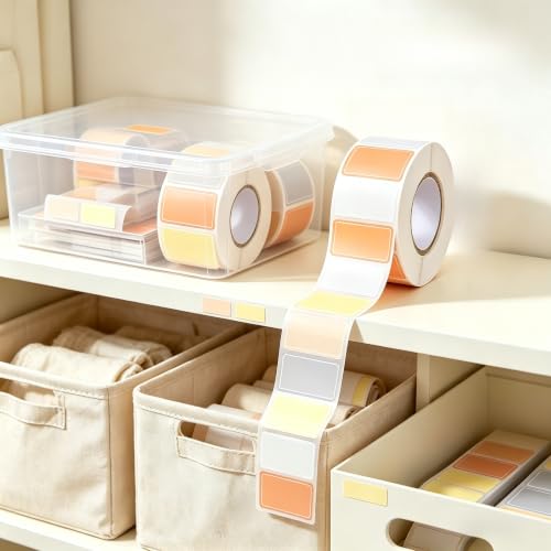 500 Removable Labels - No Residue, Reusable and Waterproof | Suitable for Food Storage Containers, Etc. (500pcs-Light-colored) - color: 500pcs-light-colored