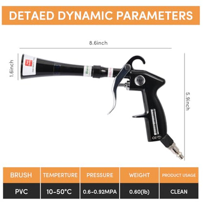 Tornado Air Blow Gun for Car Detailing Dry Car Detailing Air Gun Blower