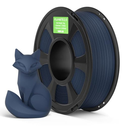 Matte PLA 2.0 Filament 1.75mm, 1KG Navy Blue - color: 1*2.0 Navy Blue