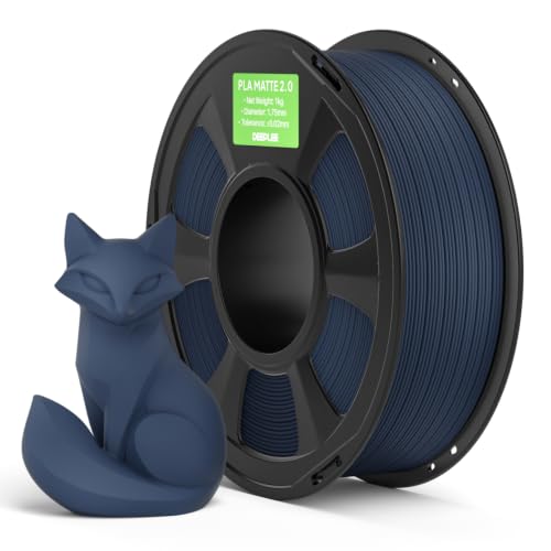 Matte PLA 2.0 Filament 1.75mm, 1KG Navy Blue - color: 1*2.0 Navy Blue