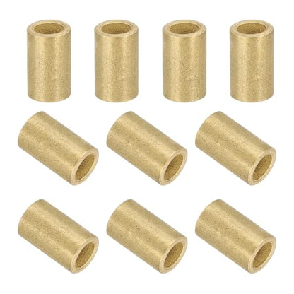 uxcell 50Pcs Sleeve Bearings, 4mm Bore x 6mm OD x 10mm Length, Self-Lubricating Sintered Bronze Bushings - size: 4mm Bore x 6mm OD x 10mm Length