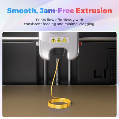 FLASHFORGE Silk PLA Filament 1.75mm Light Gold, Smooth and Silky Texture 3D Printing Filament, Dimensional Accuracy +/- 0.02mm - color: Light Gold