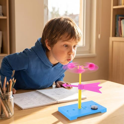 TOYANDONA 6 Sets Wind Vane Educational Toys for Kids Brain Toy Powder Anemometer Classroom Tools Weather Vane Developmental Toys Instruments Squiz Toys Manual Material Package Plastic Child