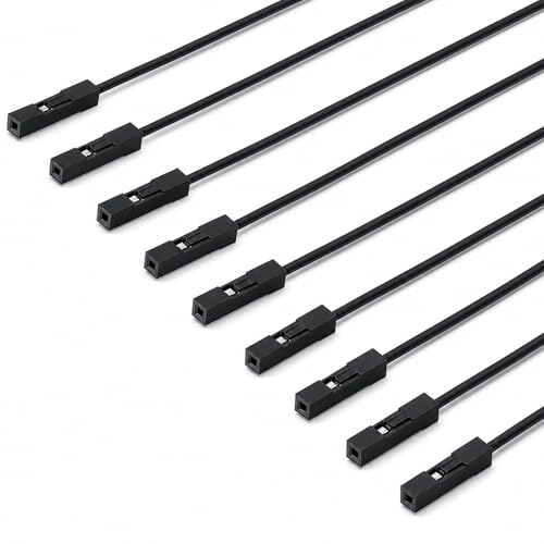 10 Pack Female to Female Jumper Wires 2 Pin Connector