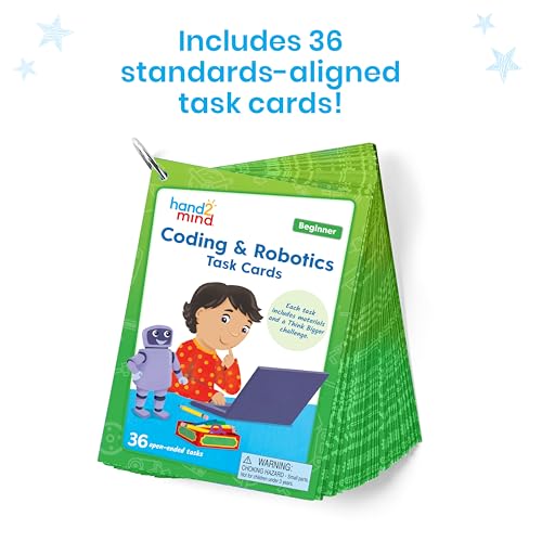 hand2mind Coding & Robotics Beginner Task Cards, Ages 5+ - style: Beginner