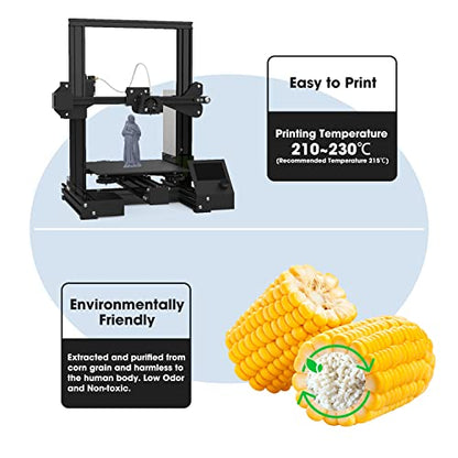 3DHoJor PLA+ 3D Printer Filamentt Grey,1KG - color: Grey
