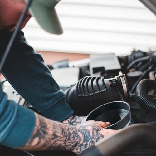 Funnels for Automotive Use Set of 10, Plastic Oil Funnel Set for Gasoline and Coolant, Fuel Funnel with Flexible Hose for Car, Large Funnels for Gas Transfer