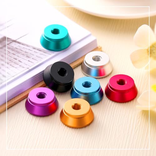 Shimeyao 7 Pcs 510 Thread Metal Desk Caddy Display Stand Holder Glass Carts Holder Tank for Lab Use