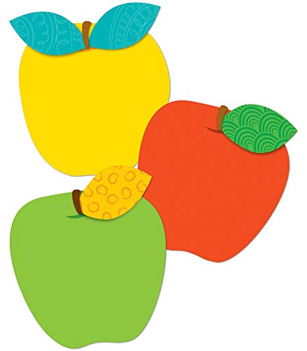 Carson Dellosa 36-Piece Colorful Apples Bulletin Board Cutouts, Fall Apple Cutouts for Bulletin Board and Fall Classroom Décor, Fall Classroom Cutouts - size: Regular, style: Apples Modern