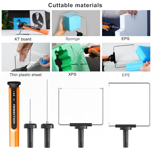 4-in-1 Hot Wire Foam Cutter Tool Hot Knife Foam Cutting Kit - color: Bagged Orange