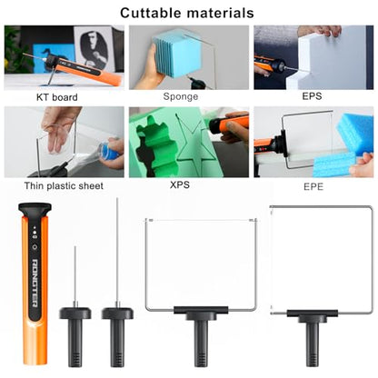 4-in-1 Hot Wire Foam Cutter Tool Hot Knife Foam Cutting Kit - color: Bagged Orange