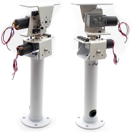 DIY Dc Double Axis Solar, Wind Power DIY Kit Dc Two-Axis Ptz Solar Tracking and Monitoring Robot, Heavy Load High Torque All Metal X Axis Y Axis
