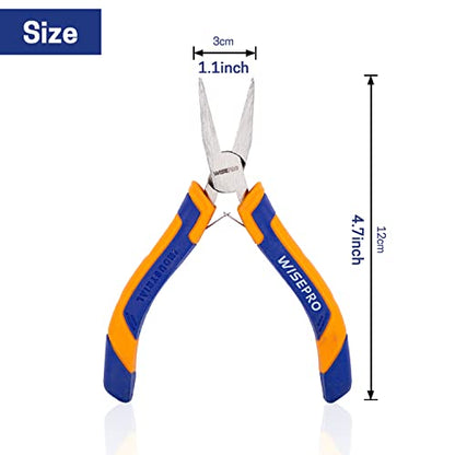 5 Inch Mini Flat Nose Pliers, Smooth Jaw Pliers, for Jewelry/Craft Making, Repairing - style: 5 Inch Flat Nose Pliers