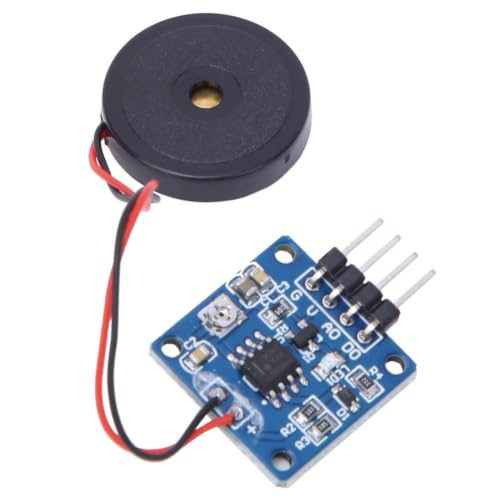 2 PCS Vibration Switch Sensor Module, Piezoelectric Vibration Tapping Sensor Module Vibration Switch Module Vibration Sensor Module used in combination 5.0V DC AD/DO (2)