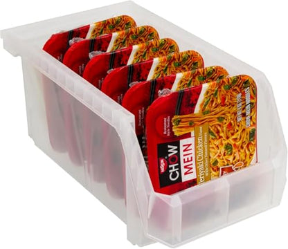 Akro-Mils ReadySpace Large Stackable Plastic Storage Bins, 6-Pack, Clear - color: Clear, size: Large, 6-Pack