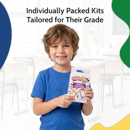 EPI Essentials Bulk School Supplies for Kids – 2nd to 3rd Grade School Supply Packs – Wide-Ruled Bundle with Classroom-Ready Standard List Essentials – 168 Boxes per Pallet - size: 2nd-3rd Grade, style: Pallet