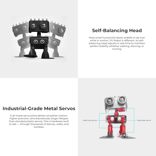 ELECFREAKS microbit PU Robot Kit with 2 Micro:bit Board, Programming Starter Kit for makecode, Smart Rhythm Interaction, Compatible with Building Block, microbit Joystick Control